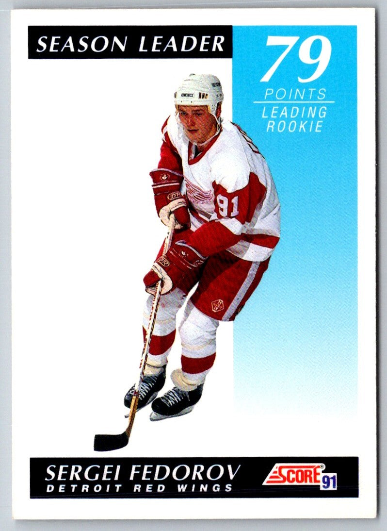 1991 Score Canadian Bilingual Sergei Fedorov