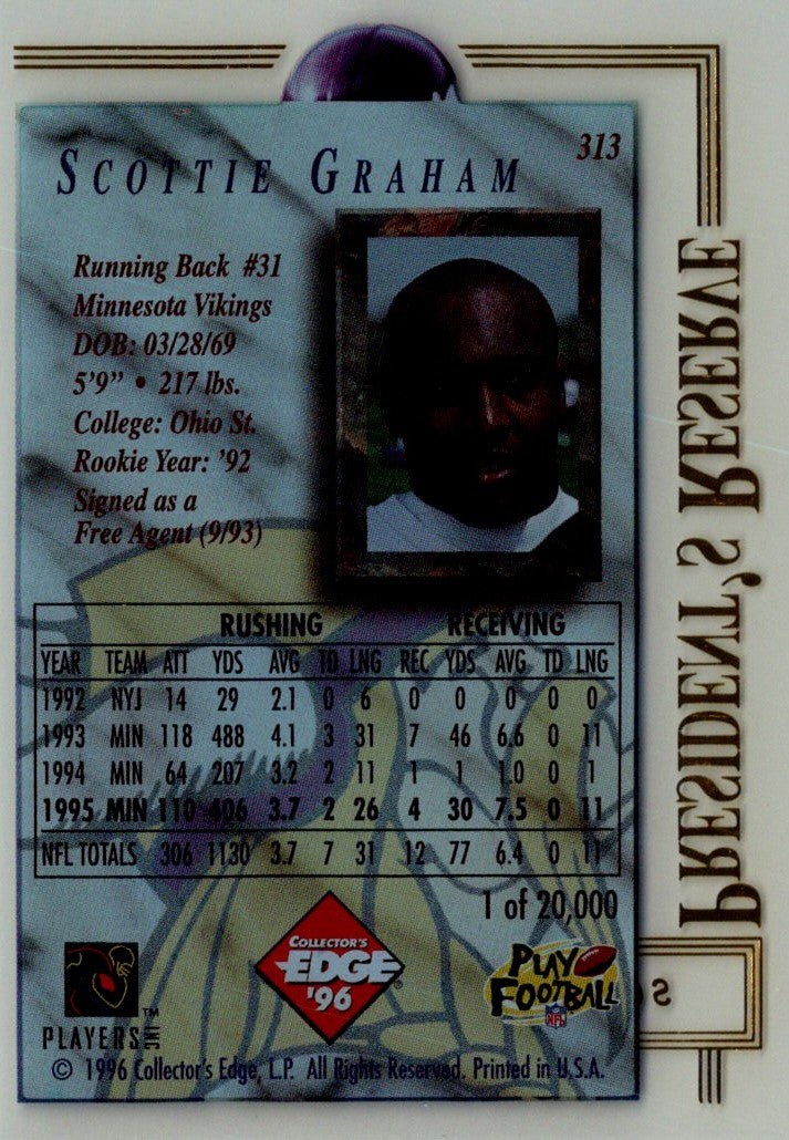1996 Collector's Edge President's Reserve Scottie Graham