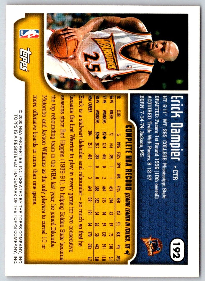 1999 Topps Erick Dampier