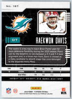 2020 Panini Absolute Raekwon Davis #188 Rookie