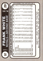 1981 Fleer Star Stickers Frank White #97
