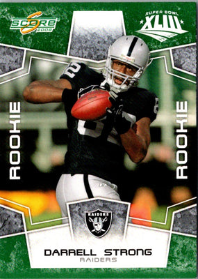 2008 Score Super Bowl XLIII Darrell Strong #432