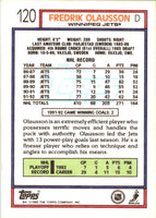 1992 Topps Fredrik Olausson #120