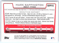 2012 Bowman Mark Sappington #BDPP115