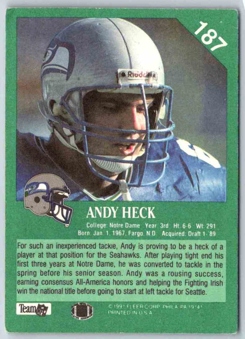 1991 Fleer Ultra Andy Heck