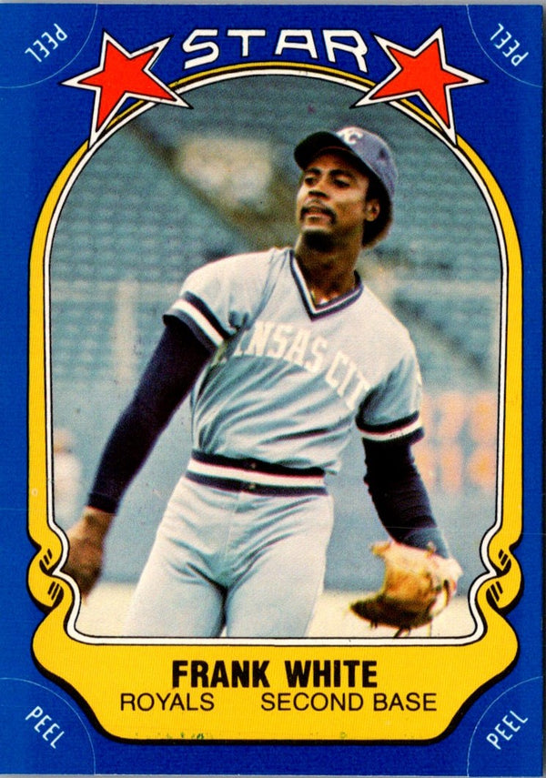 1981 Fleer Star Stickers Frank White #97