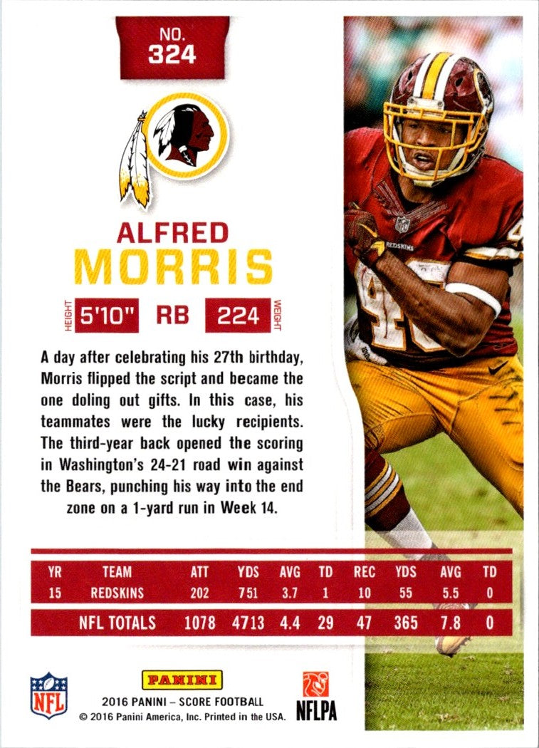 2016 Score Alfred Morris