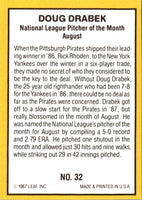1987 Donruss Highlights Doug Drabek #32
