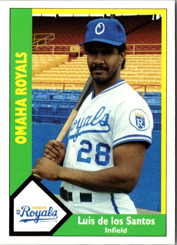 1990 CMC Omaha Royals Luis de los Santos #11