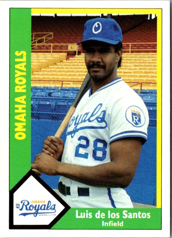 1990 CMC Omaha Royals Luis de los Santos #11