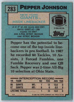 1988 Topps Pepper Johnson #283