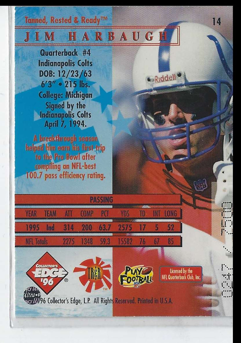 1995 Sportflix Jim Harbaugh