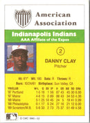 1990 CMC Indianapolis Indians Danny Clay