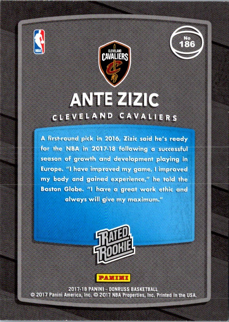 2017 Donruss Ante Zizic