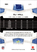 2008 Score Super Bowl XLIII DJ Hall