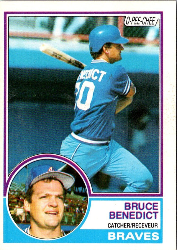 1983 O-Pee-Chee Bruce Benedict #204