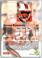 1995 Fleer DeWayne Washington #41