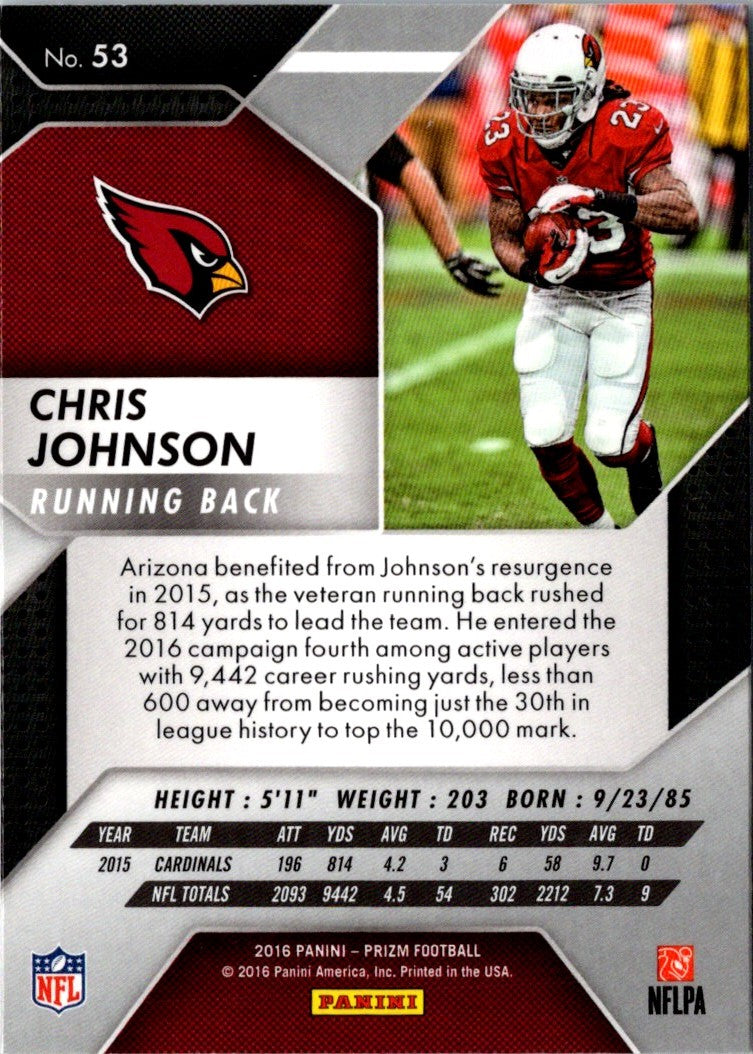 2016 Panini Prizm Chris Johnson