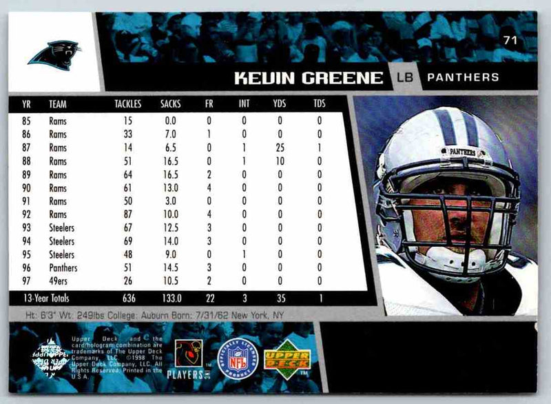 1998 Upper Deck Kevin Greene