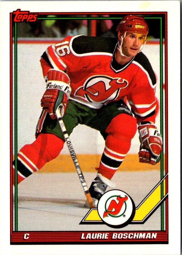 1991 Topps Laurie Boschman #202