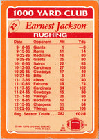 1986 Topps 1000 Yard Club Earnest Jackson #23