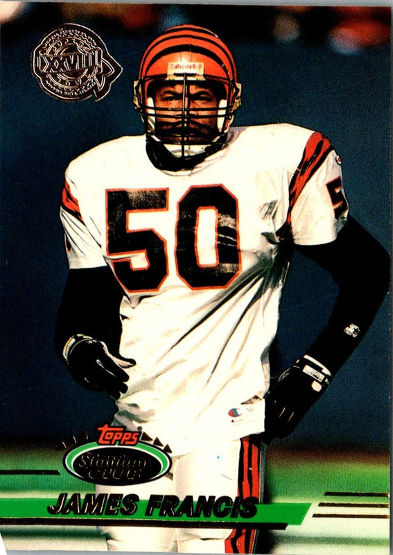 1993 Stadium Club Super Teams Bowl James Francis #419