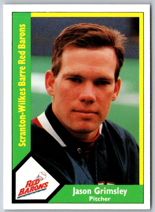 1990 CMC Scranton Red Barons Jason Grimsley #3