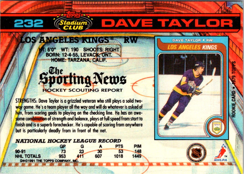 1991 Stadium Club Dave Taylor