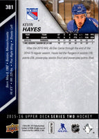 2015 Upper Deck Kevin Hayes #381