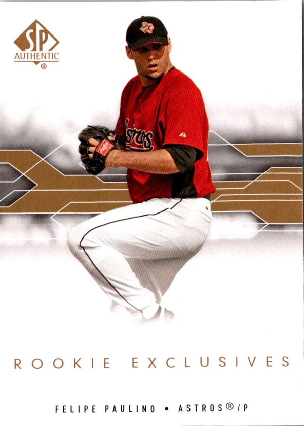 2008 SP Authentic Rookie Exclusives Felipe Paulino #RE-FP