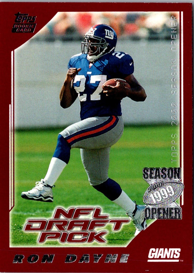 2000 Topps Season Opener Ron Dayne