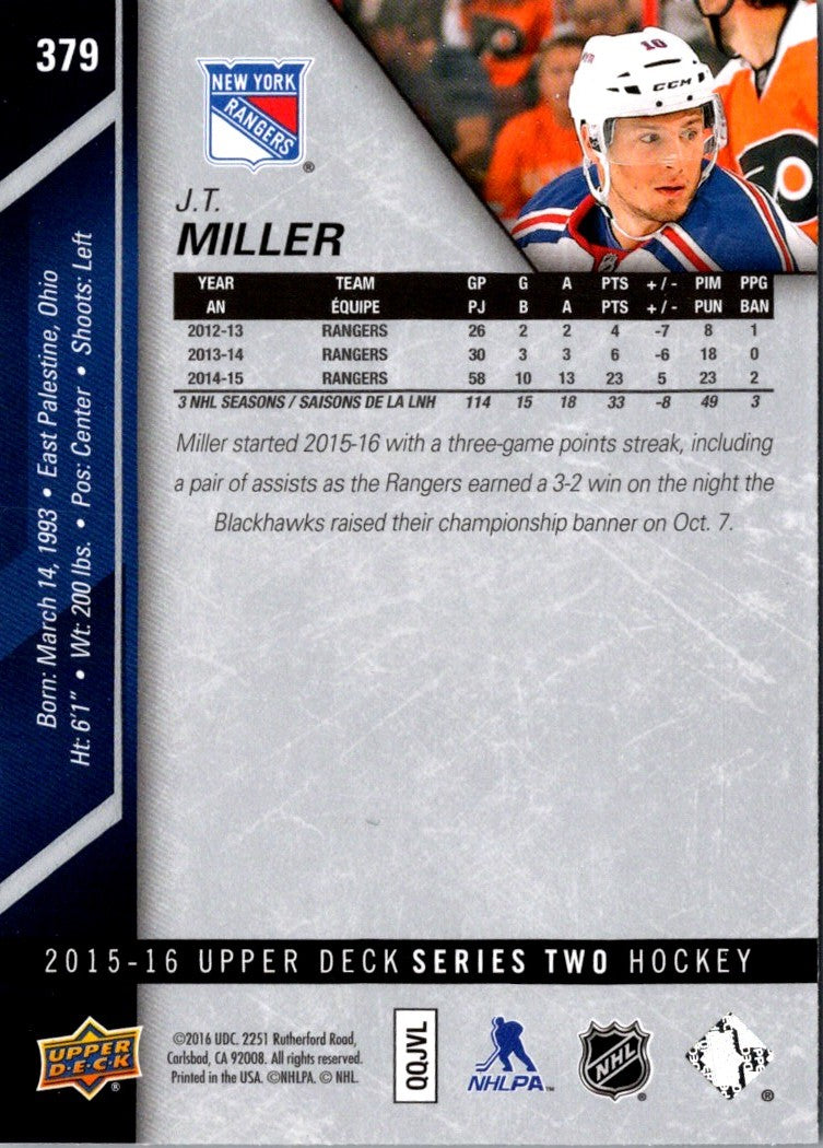 2015 Upper Deck J.T. Miller