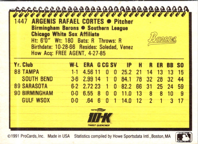 1991 ProCards Conde Cortez