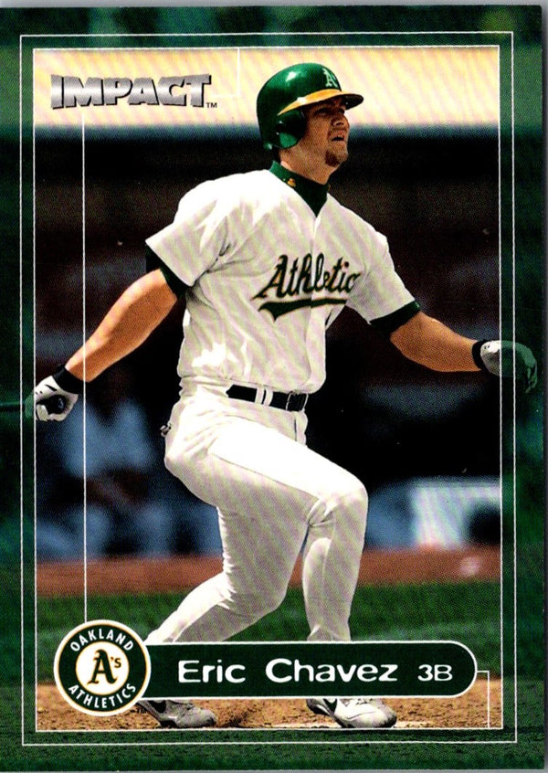 2000 Fleer Impact Eric Chavez #20