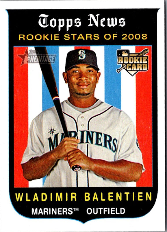 2008 Topps Heritage Wladimir Balentien #116 Rookie