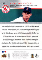 2008 Upper Deck Clay Buchholz #384 Rookie