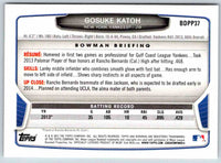 2014 Bowman Gosuke Katoh #BDPP37