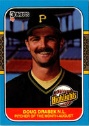 1987 Donruss Highlights Doug Drabek