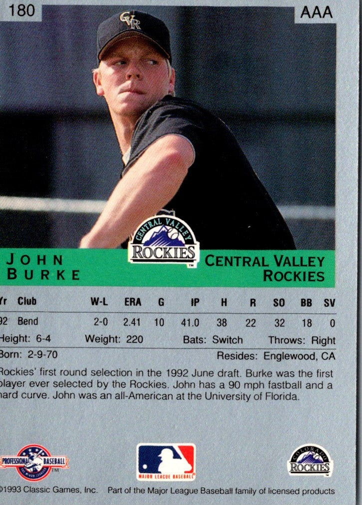 1993 Classic Best John Burke