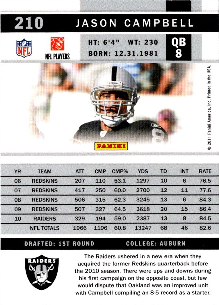 2011 Score Jason Campbell