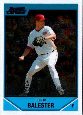2007 Bowman Draft Picks & Prospects Chrome Collin Balester #BDPP67