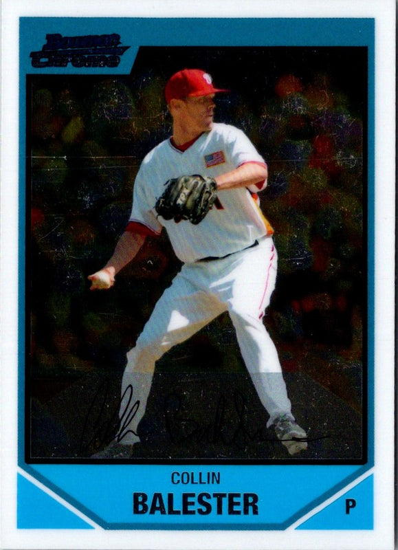 2007 Bowman Draft Picks & Prospects Chrome Collin Balester #BDPP67