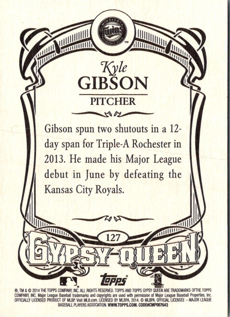 2014 Topps Gypsy Queen Kyle Gibson