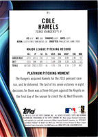 2018 Bowman Platinum Cole Hamels #85