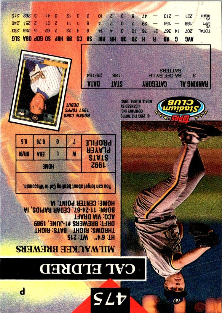 1993 Stadium Club Cal Eldred