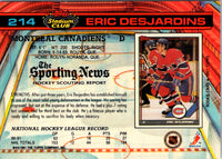 1991 Stadium Club Eric Desjardins #214