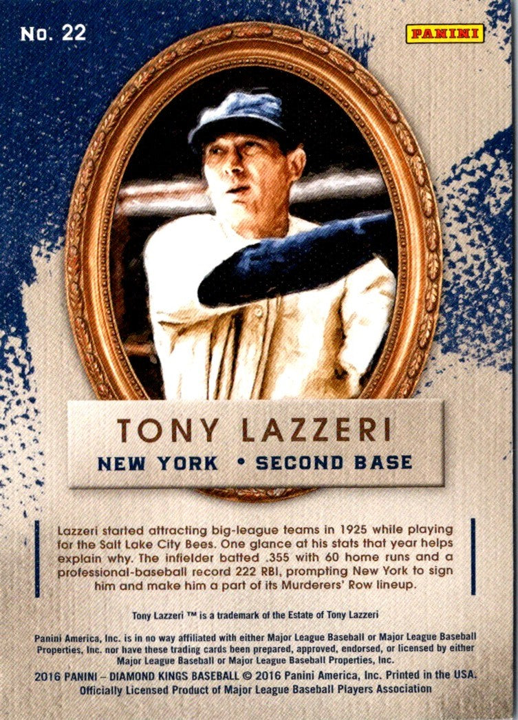 2016 Panini Diamond Kings Tony Lazzeri