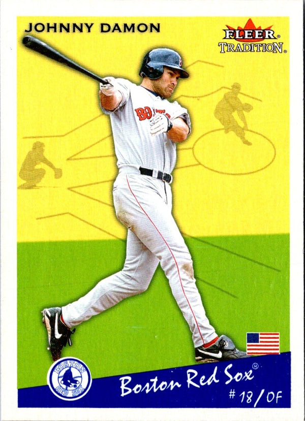 2002 Fleer Tradition Update Johnny Damon #U122