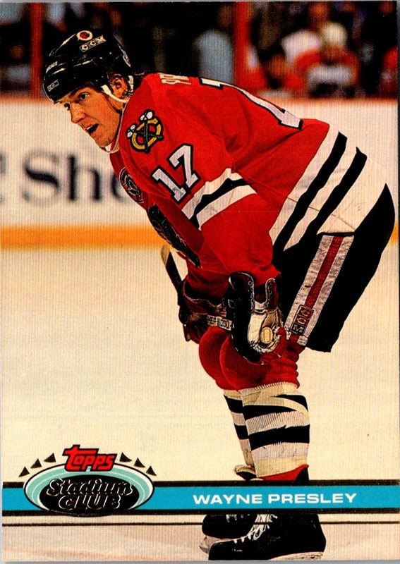 1991 Stadium Club Wayne Presley #215