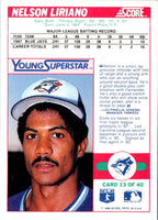 1988 Score Young Superstars I Nelson Liriano #13